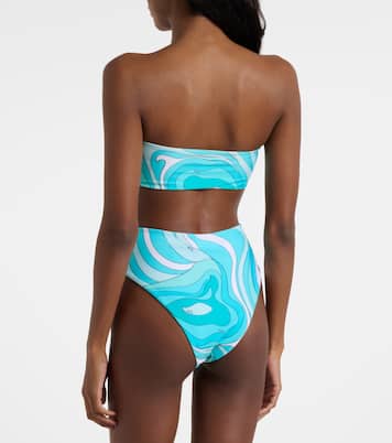 Marmo high-rise bikini bottoms | Pucci