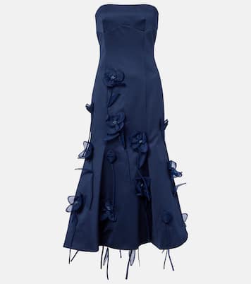 Robe midi en satin | Rotate