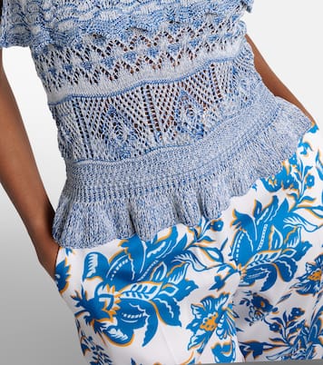 Cropped-Top aus Häkelstrick | Etro