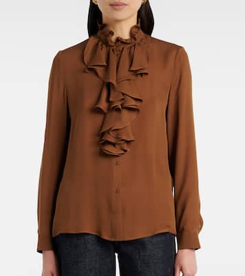 Ruffled silk blouse | Nili Lotan