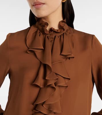Ruffled silk blouse | Nili Lotan