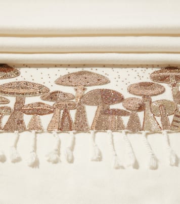 Verziertes Plaid Mushrooms aus Wolle | Jonathan Adler