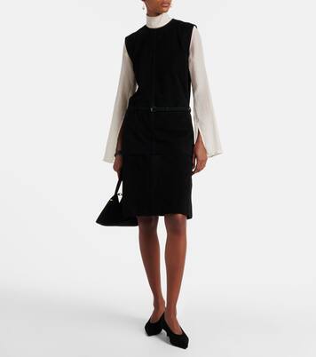 Minirock aus Veloursleder | Toteme