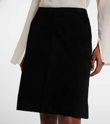 Minirock aus Veloursleder | Toteme