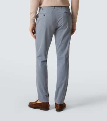 Pantalon chino en coton mélangé | Canali