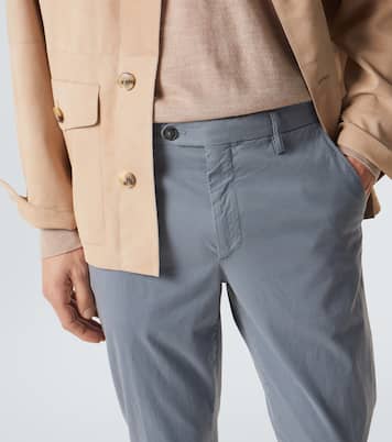 Pantalon chino en coton mélangé | Canali