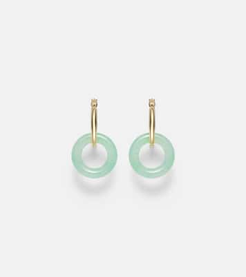 Boucles d’oreilles en or 14 ct (585/1000) avec jade | Mateo