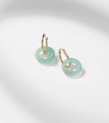 Boucles d’oreilles en or 14 ct (585/1000) avec jade | Mateo