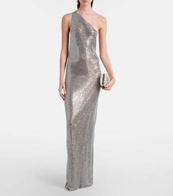 One-Shoulder-Robe mit Kristallen | Self-Portrait