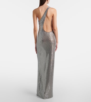 One-Shoulder-Robe mit Kristallen | Self-Portrait