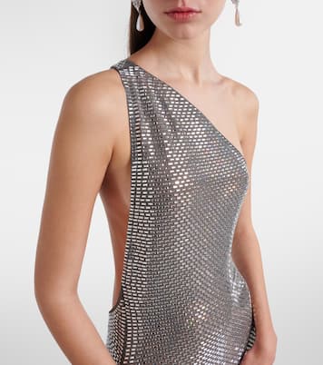 One-Shoulder-Robe mit Kristallen | Self-Portrait