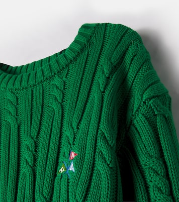 Jersey trenzado Bluebell de algodón | The New Society