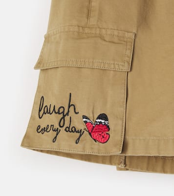 Bestickte Jeansshorts | Monnalisa