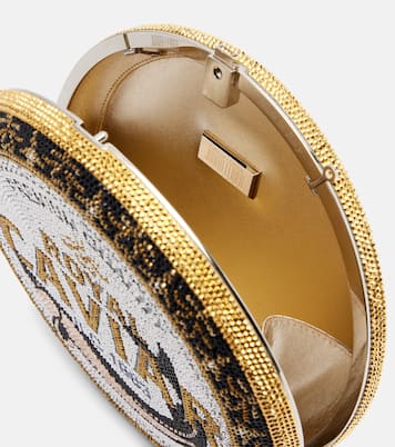 Royal Caviar crystal-embellished clutch | Judith Leiber Couture