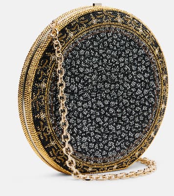 Royal Caviar crystal-embellished clutch | Judith Leiber Couture