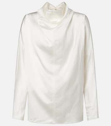 Draped satin blouse | Toteme