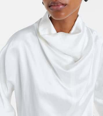 Draped satin blouse | Toteme