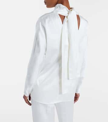 Draped satin blouse | Toteme