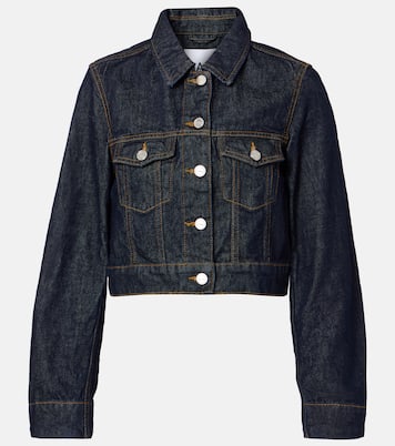 Cropped-Jeansjacke | Ganni