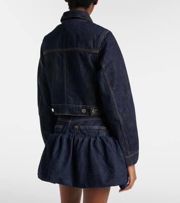 Cropped-Jeansjacke | Ganni