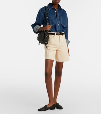 Square denim shorts | Slvrlake