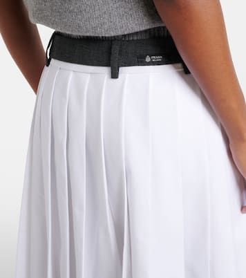 Midirock aus Baumwolle | Prada