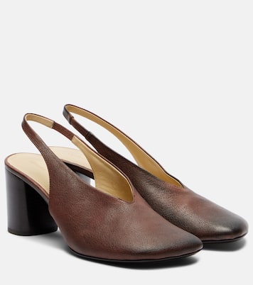 Glove leather slingback pumps | Lemaire