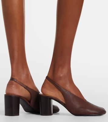 Glove leather slingback pumps | Lemaire