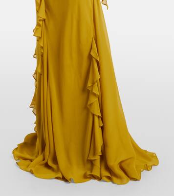 Mayara ruffled georgette gown | De La Vali