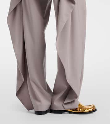 Draped wool wide-leg pants | Loewe