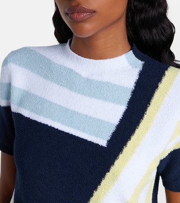 Pullover in bouclé di misto cotone con intarsio | Loewe