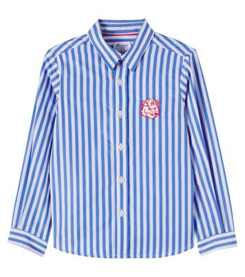 x Kitsuné Tangui striped cotton poplin shirt | Bonpoint