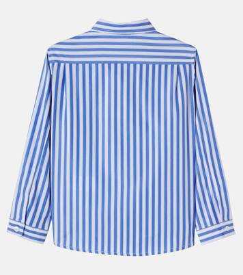 x Kitsuné Tangui striped cotton poplin shirt | Bonpoint
