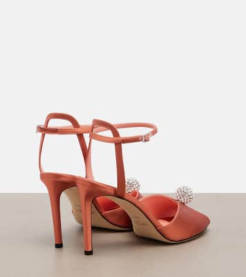 Verzierte Sandalen Sacora aus Satin | Jimmy Choo