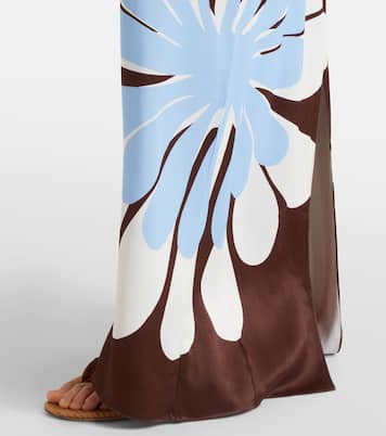Agnes floral halterneck maxi dress | Cala de la Cruz