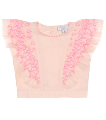 Embroidered cotton top | Stella McCartney Kids