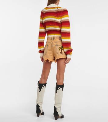 Shorts vaqueros Valparaiso tiro alto | Alanui