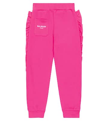 Pantaloni sportivi in cotone | Balmain Kids