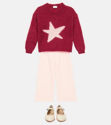 Intarsia mohair-blend sweater | Il Gufo