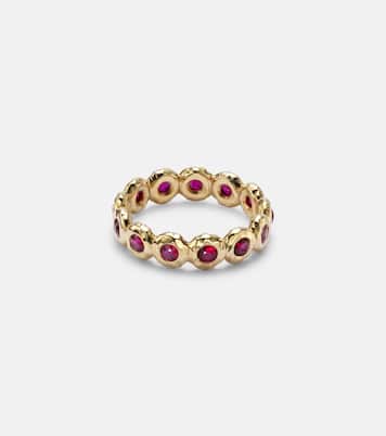 Anillo Nesting Gem de oro de 18 ct con rubíes | Octavia Elizabeth