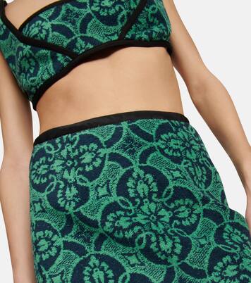 High-Rise-Minirock aus Jacquard | Marine Serre