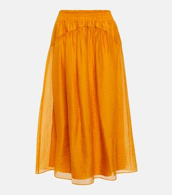 High-rise midi skirt | Vince