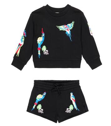 Printed cotton sweatshirt and shorts set | Stella McCartney Kids