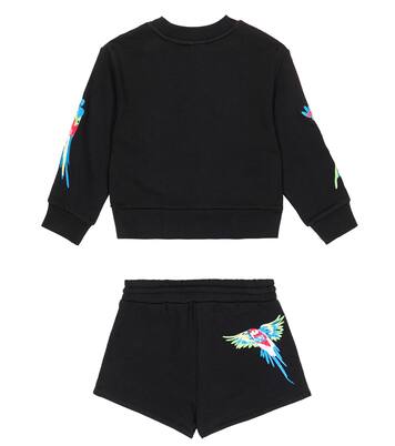 Printed cotton sweatshirt and shorts set | Stella McCartney Kids