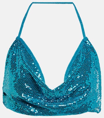 Sequined halterneck bralette | Dodo Bar Or