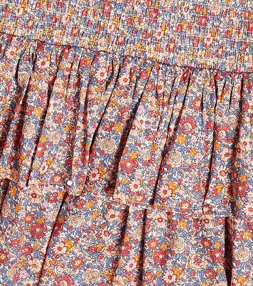 Tiered floral cotton skirt | Tartine et Chocolat