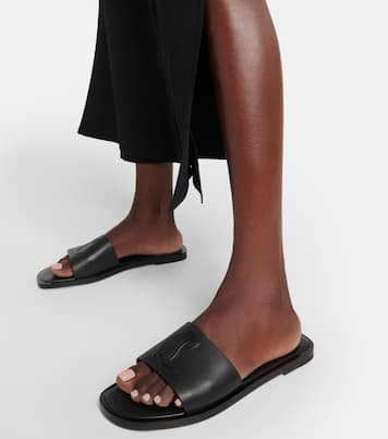 CL Mule embossed leather sandals | Christian Louboutin