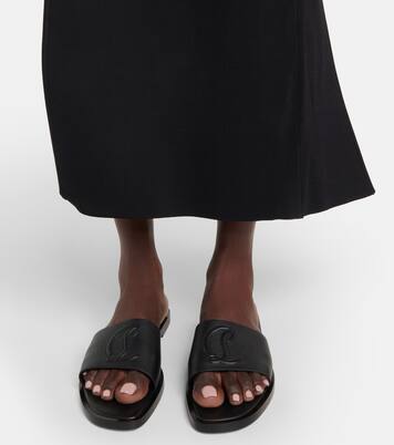CL Mule embossed leather sandals | Christian Louboutin