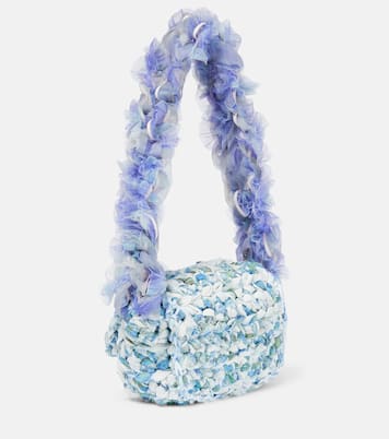Mini crochet lace shoulder bag | Susan Fang