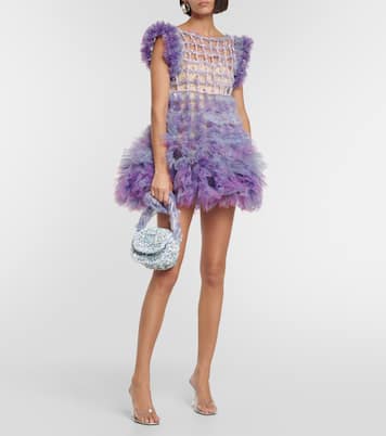 Mini crochet lace shoulder bag | Susan Fang